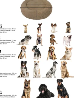 Tierbett Tornio in Braun