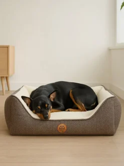 Tierbett ''Zeus'' in Braun/ Creme