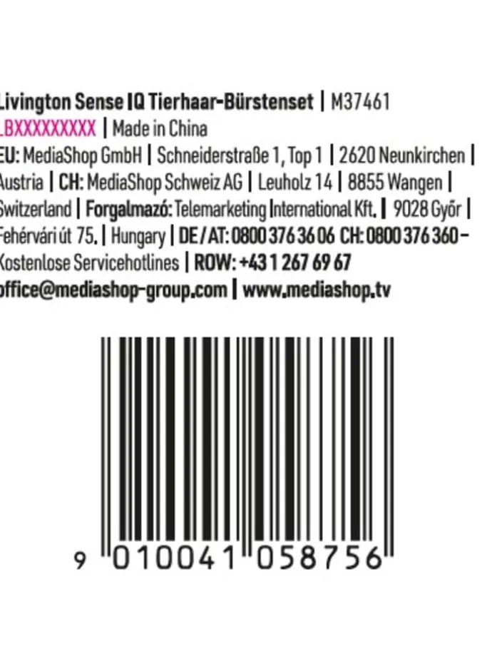 Tierhaar Bürstenset Sense IQ in Grau