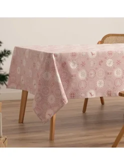 Tischdecke ''Ballcrypt'' in Rosa/ Silber