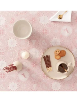 Tischdecke ''Ballcrypt'' in Rosa/ Silber