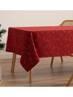 Tischdecke ''Berrie'' in Rot/ Gold