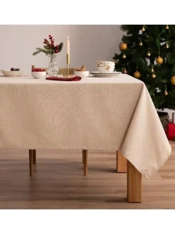 Tischdecke "Christmas Glit" in Creme/ Gold