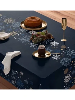 Tischdecke "Christmas Natalie" in Blau