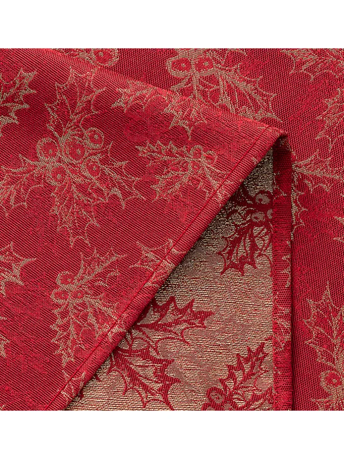 Tischdecke "Holly" in Rot
