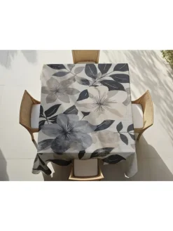 Tischdecke in Grau/ Beige