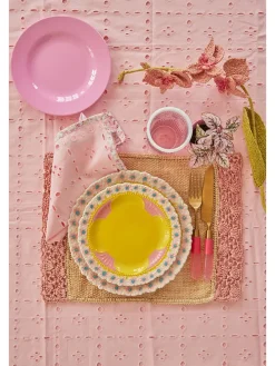 Tischdecke in Rosa - (L)180 x (B)135 cm