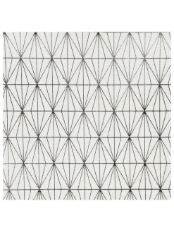 Tischdecke in Weiß/ Silber - (L)250 x (B)140 cm