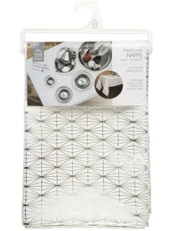 Tischdecke in Weiß/ Silber - (L)250 x (B)140 cm