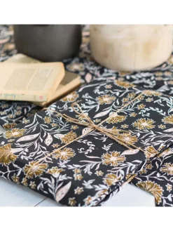 Tischdecke "Japur" in Dunkelblau/ Hellbraun - (L)240 x (B)140 cm
