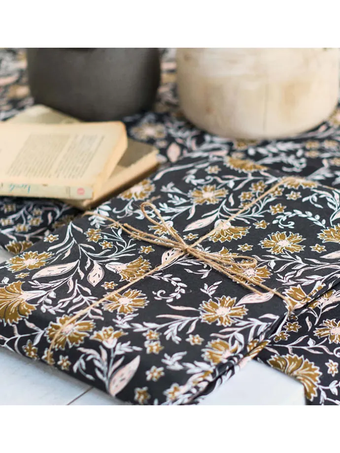 Tischdecke "Japur" in Dunkelblau/ Hellbraun - (L)240 x (B)140 cm