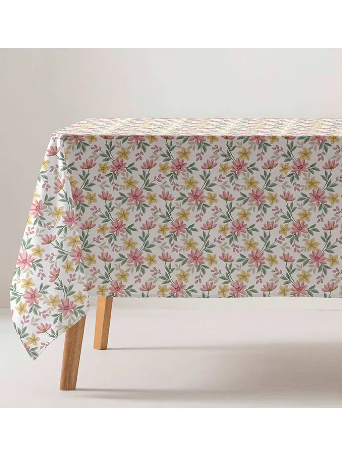 Tischdecke "Levantia" in Rosa/ Gelb/ Grün