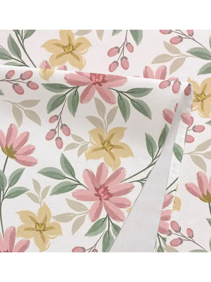 Tischdecke "Levantia" in Rosa/ Gelb/ Grün