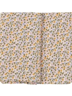 Tischdecke Line mit kleinen Blumen in gelb