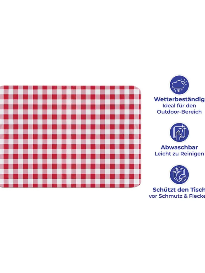 Tischdecke "Maximex" in Rot - (L)180 x (B)140 cm