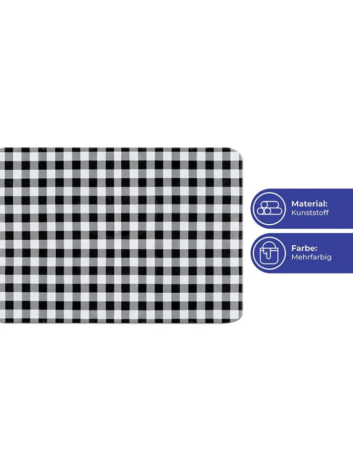 Tischdecke "Maximex" in Schwarz/ Weiß - (L)180 x (B)140 cm