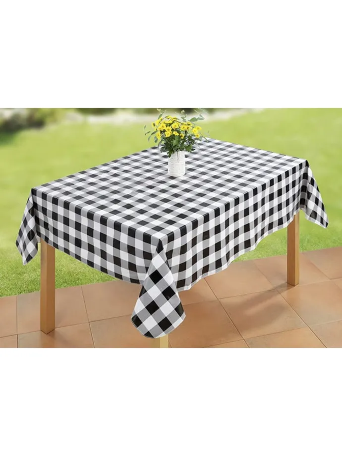 Tischdecke "Maximex" in Schwarz/ Weiß - (L)180 x (B)140 cm
