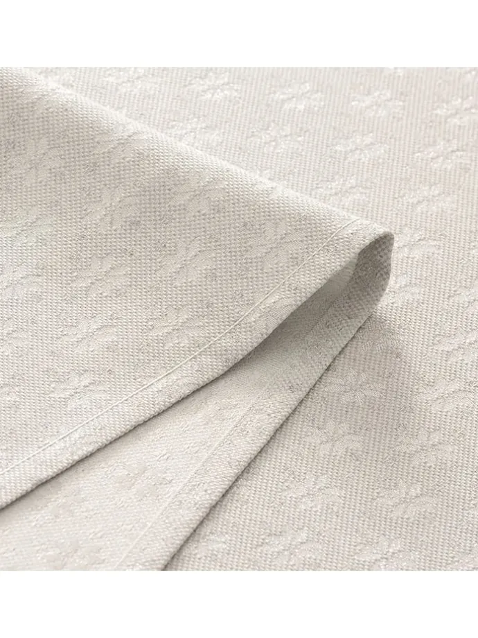 Tischdecke "Merry Christmas" in Hellgrau/ Silber