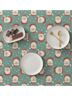 Tischdecke ''Noel'' in Blau/ Rot