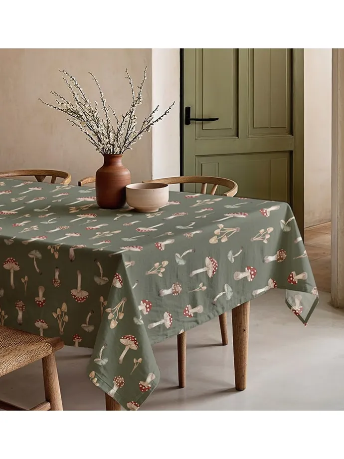 Tischdecke "Nordic Amanita" in Grün