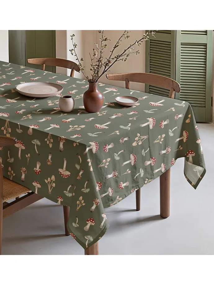 Tischdecke "Nordic Amanita" in Grün