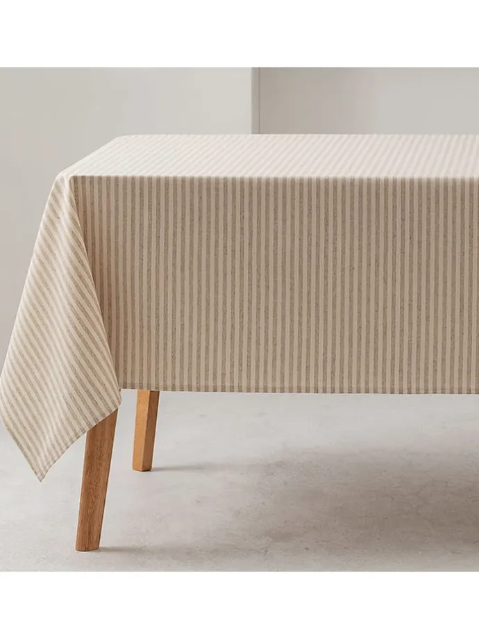 Tischdecke "Rayas" in Creme