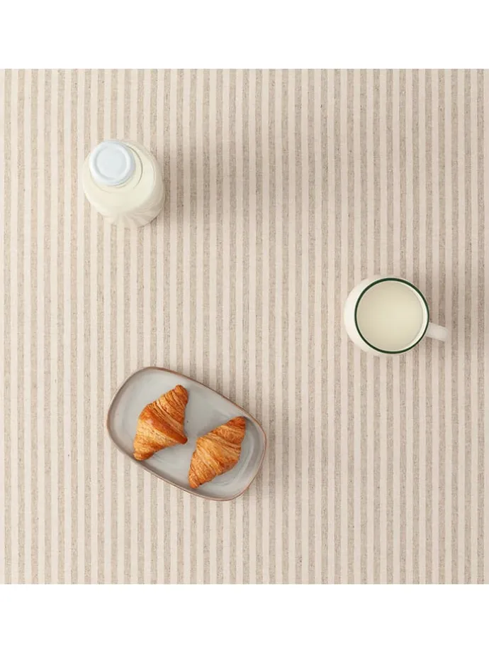 Tischdecke "Rayas" in Creme