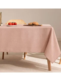 Tischdecke "Smooth Sena" in Rosa
