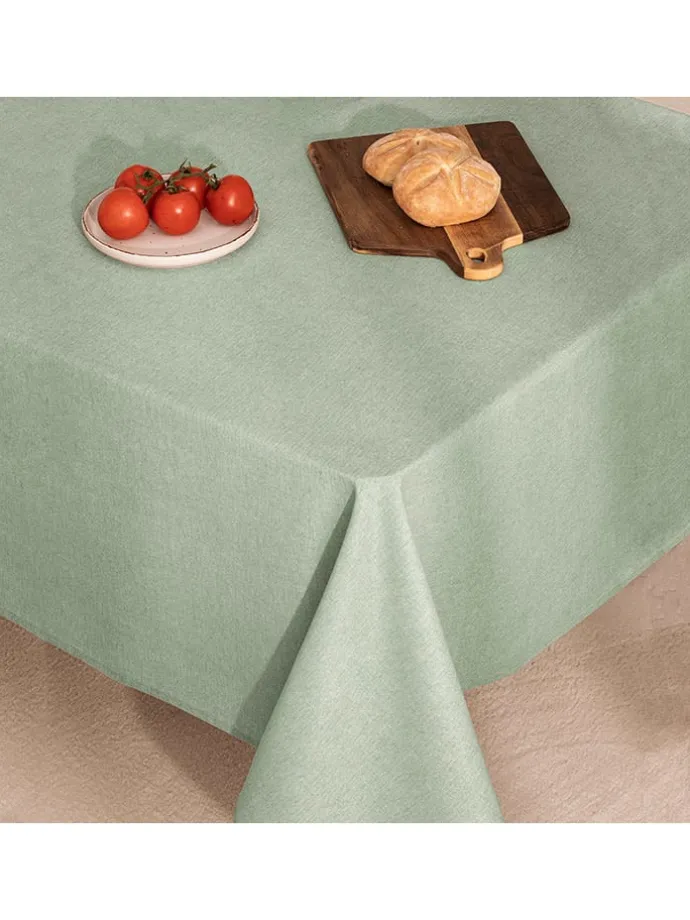 Tischdecke "Smooth Sena" in Grün