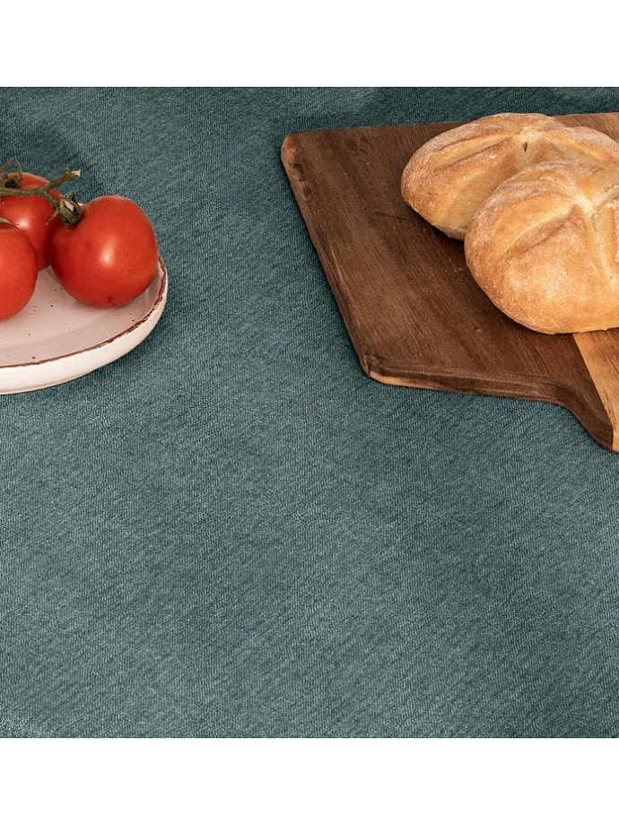 Tischdecke "Smooth Sena" in Petrol