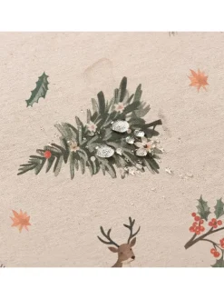 Tischdecke ''Snowpine'' in Beige/ Grün