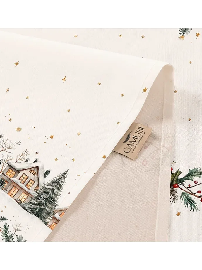 Tischdecke "Winset" in Weiß/ Grün/ Rot