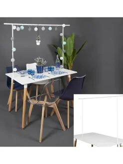 Tisch-Dekorationsgestell in Weiß - (B)250 x (H)90 x (T)4 cm