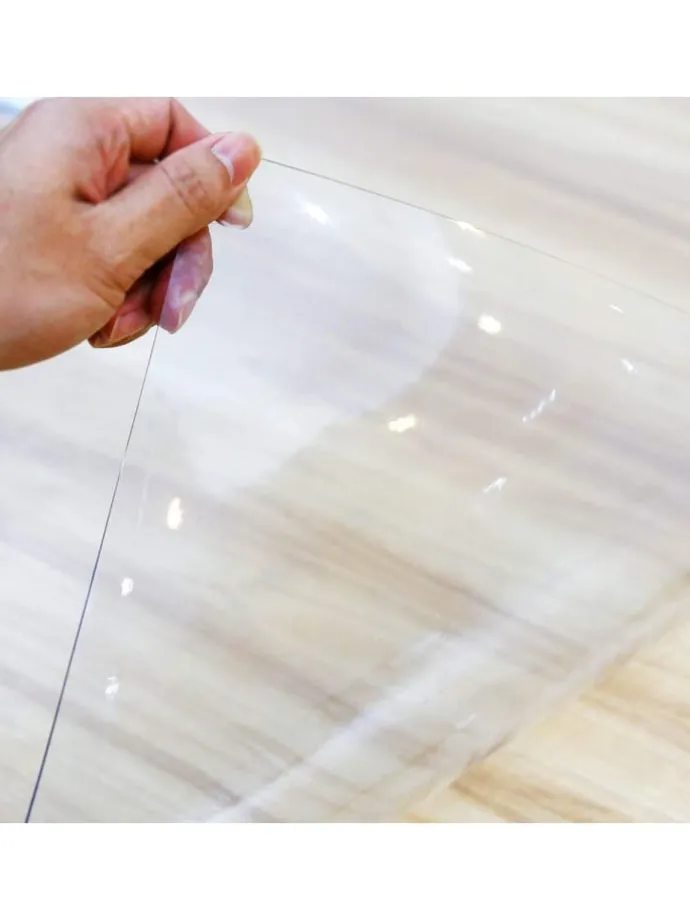 Tischfolie 1,7mm Tischdecke Tischschutz PVC klar abwaschbar in Transparent