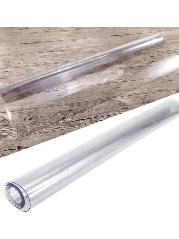 Tischfolie 1,7mm Tischdecke Tischschutz PVC klar abwaschbar in Transparent