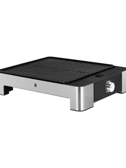 Tischgrill "Lono Quadro" in Silber/ Schwarz