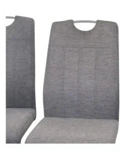 Tischgruppe- 5teilig Benjamin in Stühle grau