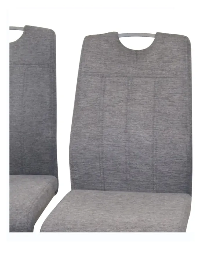 Tischgruppe- 5teilig Benjamin in Stühle grau