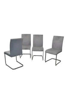 Tischgruppe- 5teilig Napoli in anthrazit