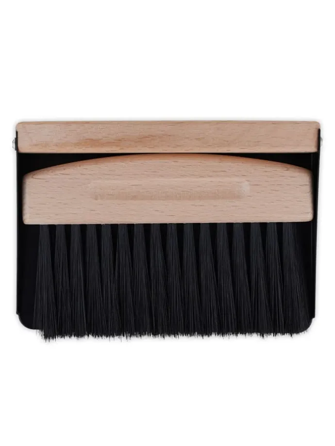 Tischkehrset in Schwarz/ Natur