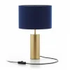 Tischlampe in Dunkelblau/ Gold - (H)51 x Ø 32 cm
