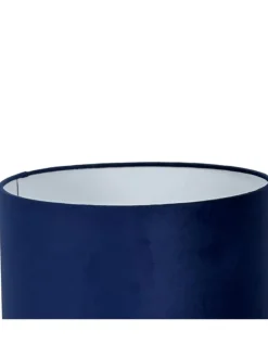 Tischlampe in Dunkelblau/ Gold - (H)51 x Ø 32 cm