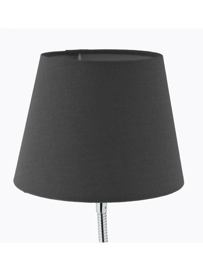 Tischlampe in Grau/ Silber - (H)47 x Ø 17 cm