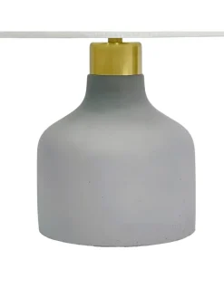 Tischlampe in Grau/ Weiß - (H)35 x Ø 25 cm