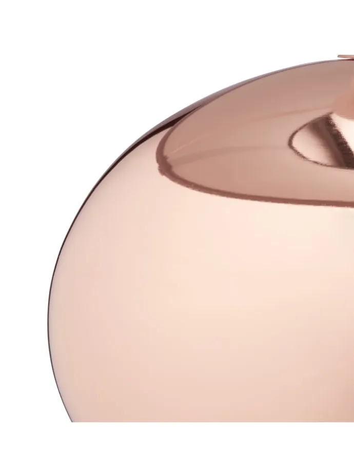 Tischlampe in Kupfer/ Grau - (H)28 x Ø 18 cm