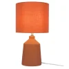 Tischlampe in Terracotta - (H)42 x Ø 23 cm