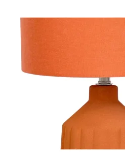 Tischlampe in Terracotta - (H)42 x Ø 23 cm