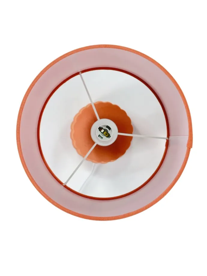 Tischlampe in Terracotta - (H)42 x Ø 23 cm