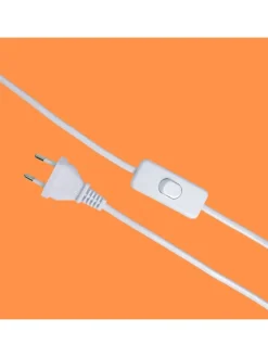 Tischlampe in Weiß/ Creme - (H)45 x Ø 30 cm