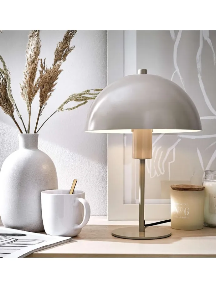 Tischlampe TOPEE in Beige